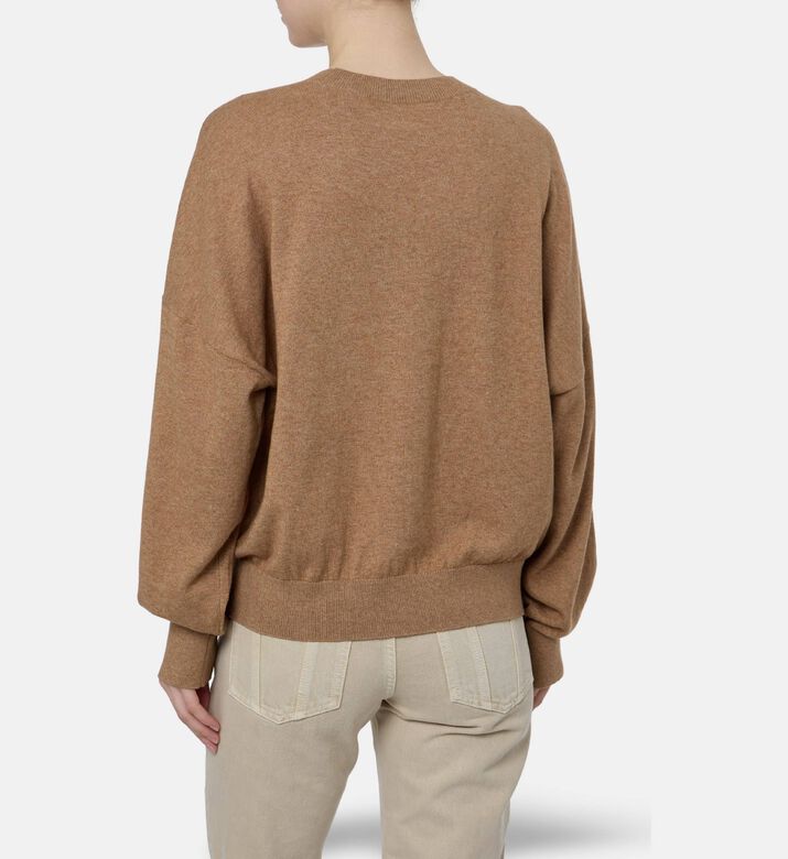 Isabel Marant Ribbed Knit Long-sleeve Sweater, Model View