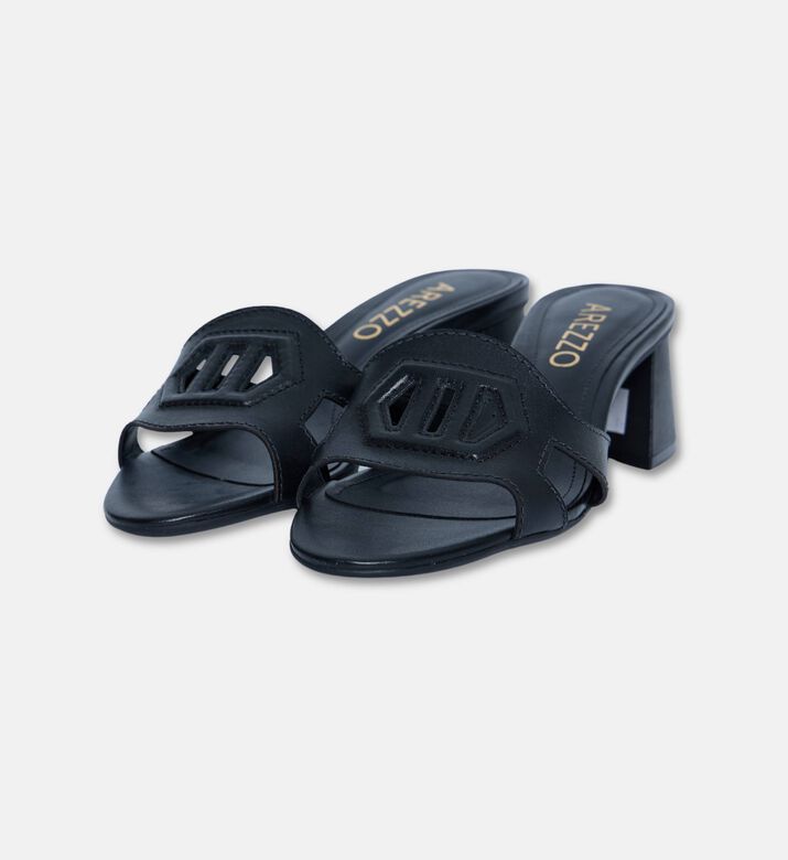 Arezzo Shoes Sabot Atanado, Black, Eu-38, Packshot View