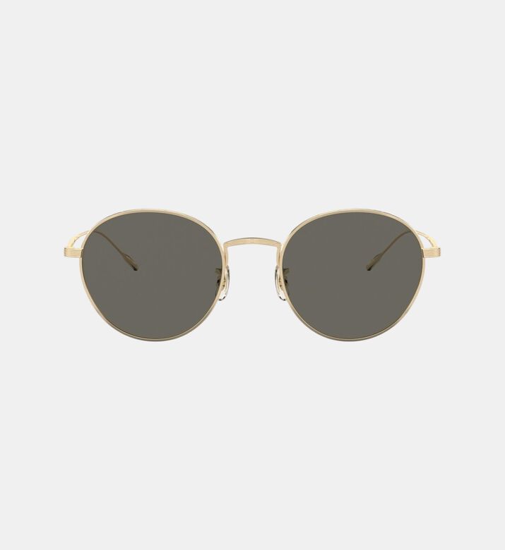 Round Frame Full-rim Metal Sunglasses 50