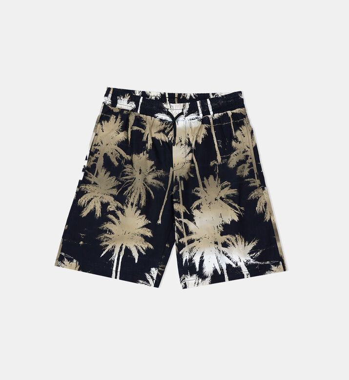 Kids Palm Printed Bermuda Shorts