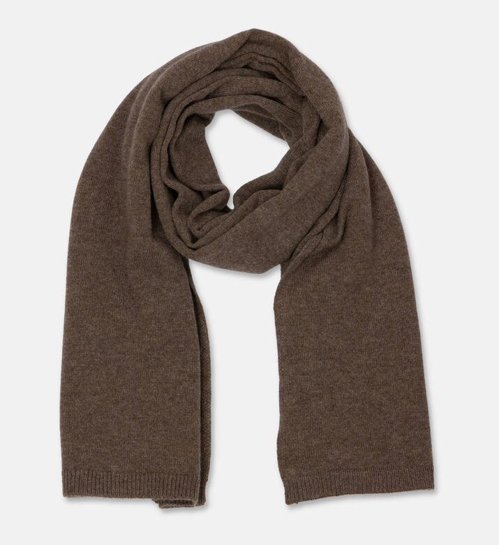 Galeries Lafayette Knit Regular-fit Scarf, Brown, Packshot View