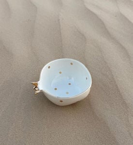 Tohfa Luxe Bowl Half Pomegranate, Ivory, Packshot View