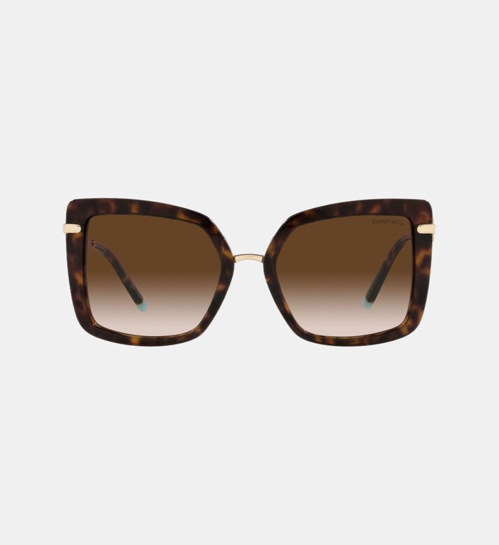 Square Tortoiseshell Pattern Sunglasses 54