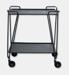Home Deco and More Horizon Bar Trolly, Black, Packshot View