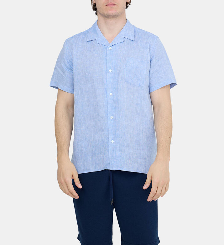 Monaco Linen Short-sleeve Shirt