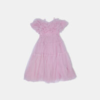 Carnation Tulle Midi Dress