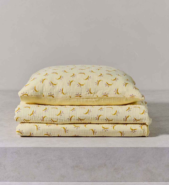Essenza Lily Melody Bed Set 200x220, 60x70 Cm, Yellow, 200x220-cm, Packshot View