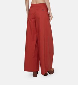 Wide-leg Pleated Pants