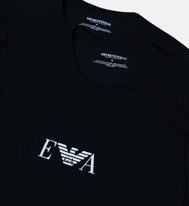 Emporio Armani Cotton Eagle Logo Print T-shirt, Packshot View