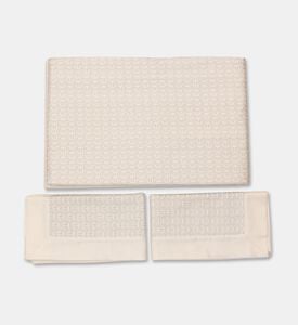 Philipp Plein Hexagon Design Bed Set, Ivory, 220x240-cm, Packshot View