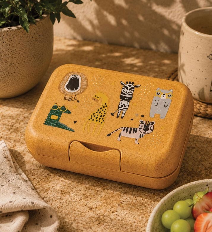 Koziol Geschenk Candy Animal-print Lunch Box, Natural, Zoo, Packshot View