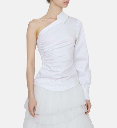 Asymmetric Sleeve Blouse