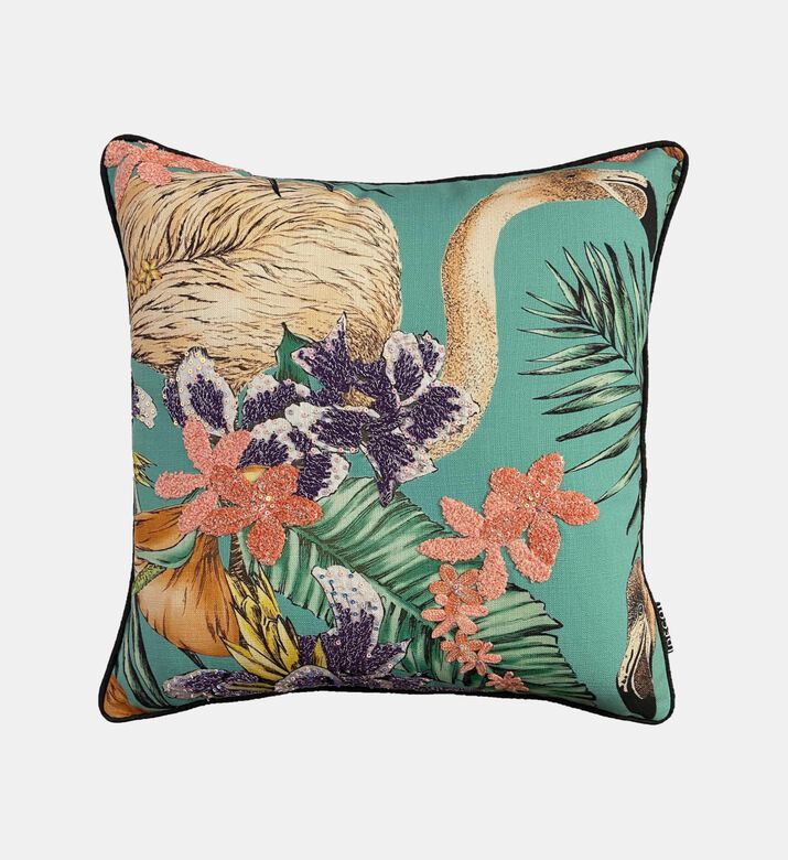 Zoo Embroidered Cushion Cover