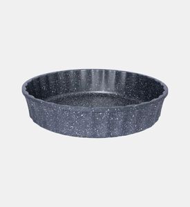 Risoli Crostata Aluminum Deep Tartare Dish, Grey, 24-cm, Packshot View