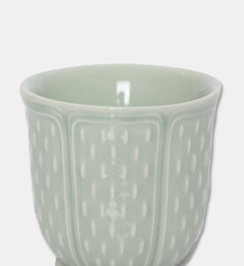 Gien Vert Embossed Espresso Cup, Packshot View