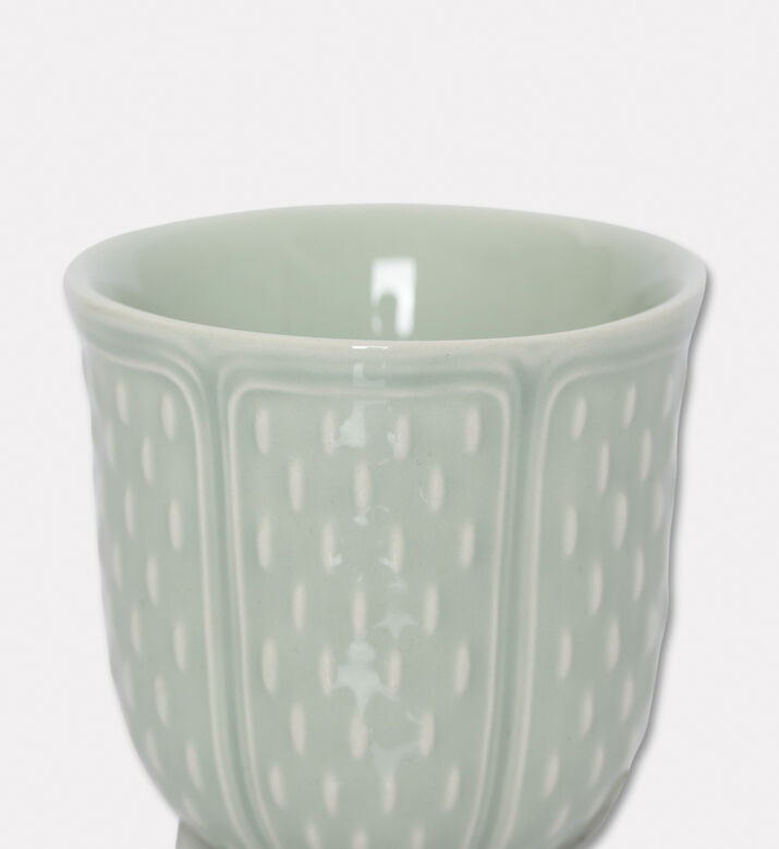 Gien Vert Embossed Espresso Cup, Packshot View