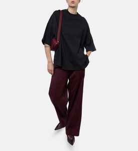 Plan C Wide Short-sleeve Regular-fit T-shirt, Black, L, Model View