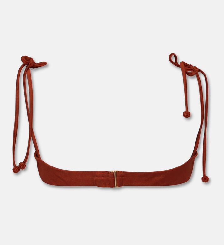 Agua Bendita Shimmering Underwired Balconette Top, Brown, M, Packshot View