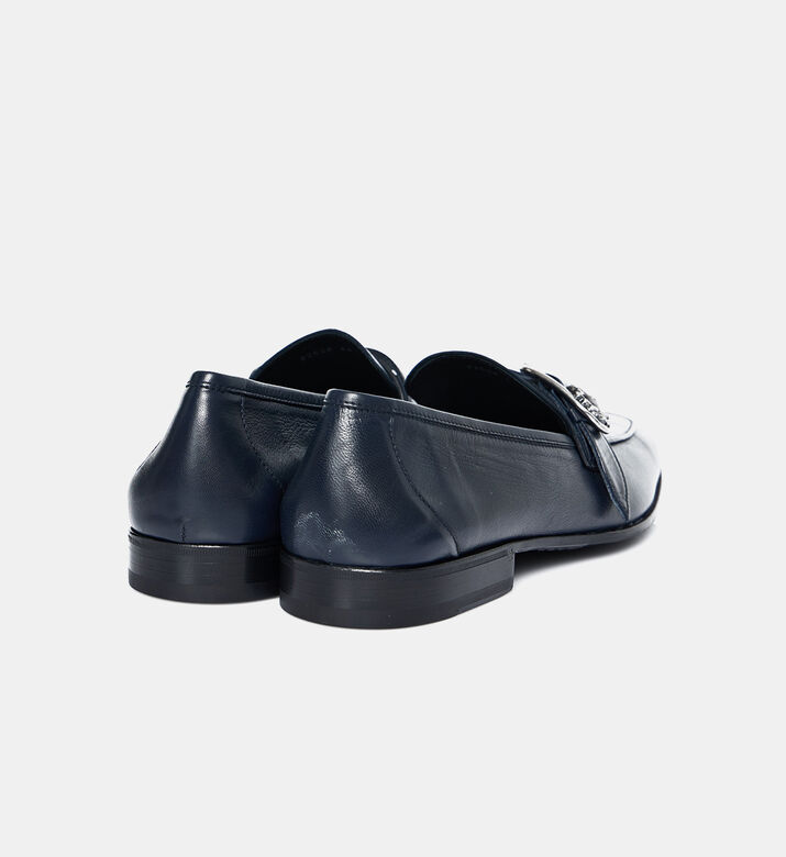 Slip-on Leather Bit Loafers