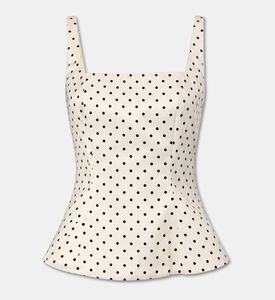 Rotate Polka Dot-printed Top, Packshot View