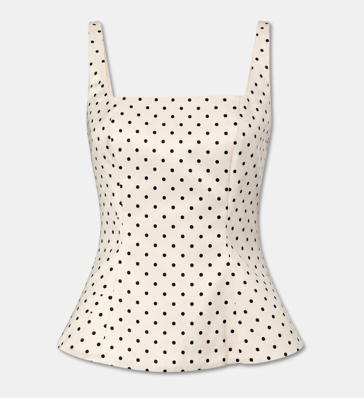 Rotate Polka Dot-printed Top, Packshot View