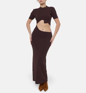 Christopher Esber Cut-out Short-sleeve Maxi Dress, Model View