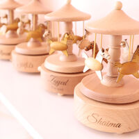 Personalized Music Carousel Horse