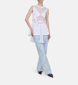 Bayara Twill Cotton Lace Dress