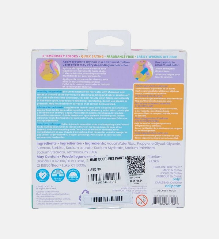 Hair Doodlers 6-piece Hair Crayons Set Hair Doodlers 6-piece Hair Crayons Set
