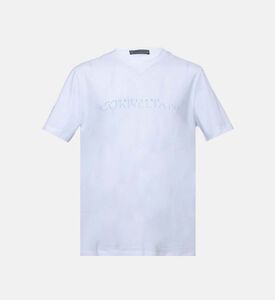 تيشيرت جيرسيه بياقة مستديرة مطاطي