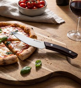 Legnoart Napoli Steel Pizza Knife Set, Dark-brown, Model View