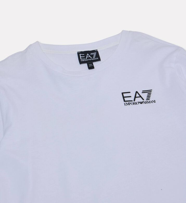 EA7 Logo Printed Sweatshirt, White, 14y, Packshot View