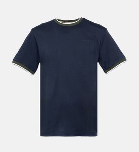 Hackett London Stripe-print Short-sleeve T-shirt, Navy, L, Packshot View