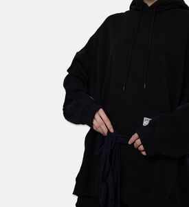 MM6 Long-sleeve Hooded Mini Dress, Model View