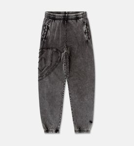 Diesel Tonal Distressed Logo Acid-wash Pants, Packshot View