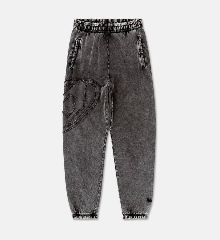 Diesel Tonal Distressed Logo Acid-wash Pants, Packshot View