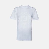 Fendi Cotton Logo-embroidery T-shirt Preowned
