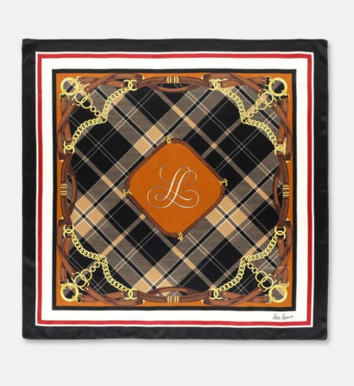 Luisa Spagnoli Ramapo Equastarian-print Square-cut Scarf, Packshot View