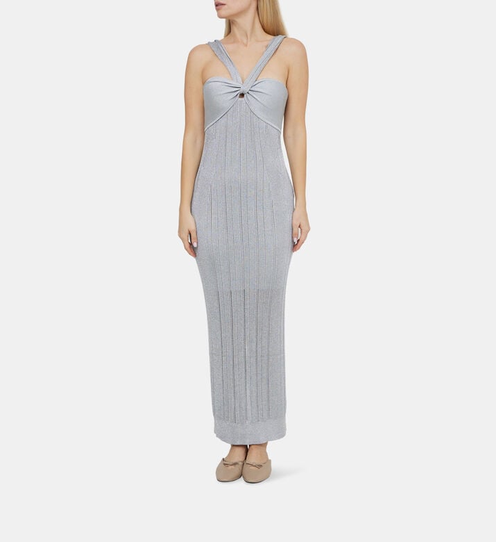 Metallic Textured Rib Gown Metallic Textured Rib Gown