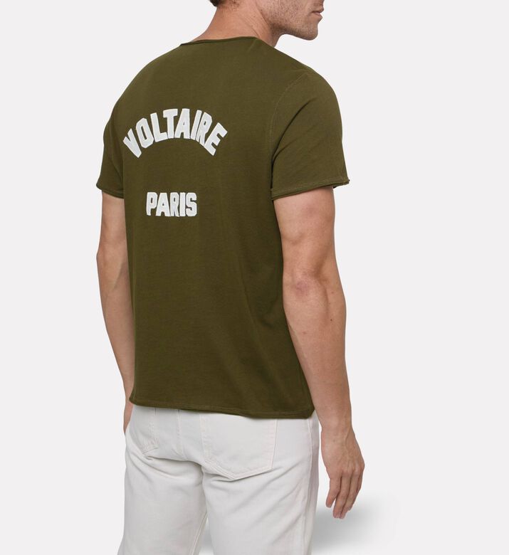 Zadig et Voltaire Monastir Button-placket T-shirt, Model View