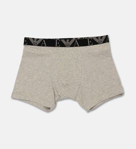 Emporio Armani Logo Elastic Waistband 3-pack Boxers Set, Grey, Xxl, Packshot View