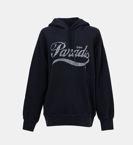 هودي بشعار مرصع بأحجار الراين