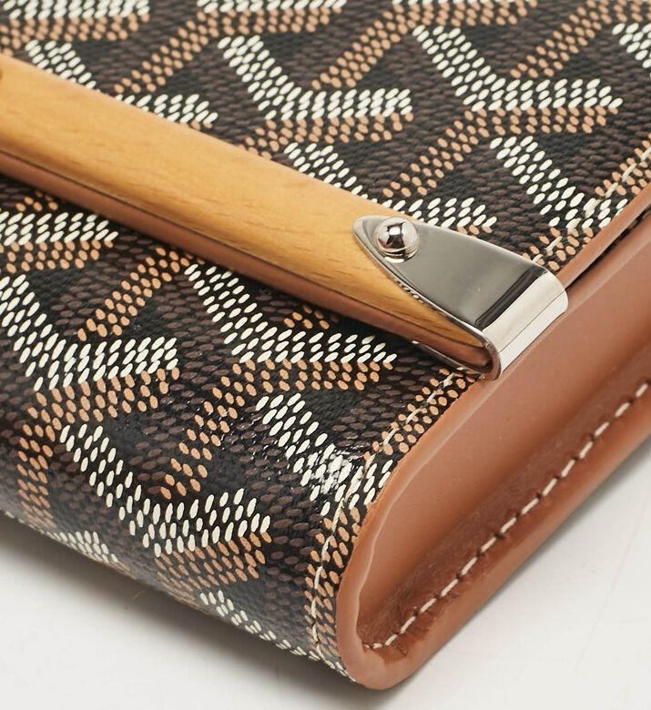 Goyard Preowned Goyard Goyardine Coated Canvas Leather Mini Monte Carlo Case, Packshot View