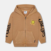 Printed Hooded Organic Cotton Cardigan