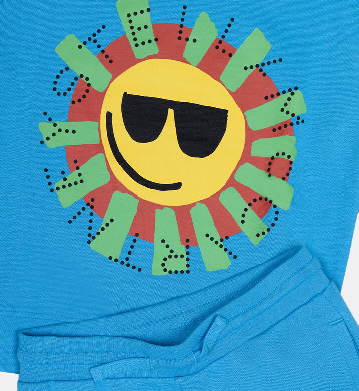 Fleece Sun-print 2-piece Tracksuit