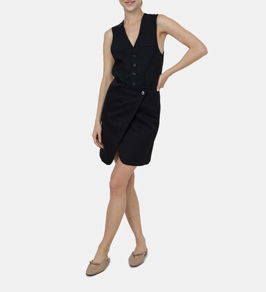 Wraparound Mini Skirt