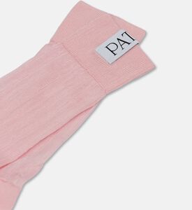 Patou Logo-detail Mid-calf Socks, Purple, Packshot View