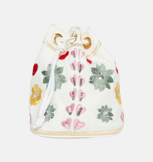 Serena Cotton Embroidered Bag
