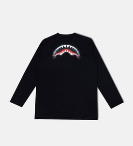 تيشيرت بأكمام طويلة بتأثير بوكيه