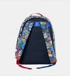 Badge Print Rucksack Bag- 39x27x14cm Badge Print Rucksack Bag- 39x27x14cm